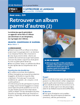 Retrouver un album parmi d'autres (2)