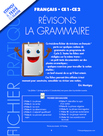 Révisons la grammaire