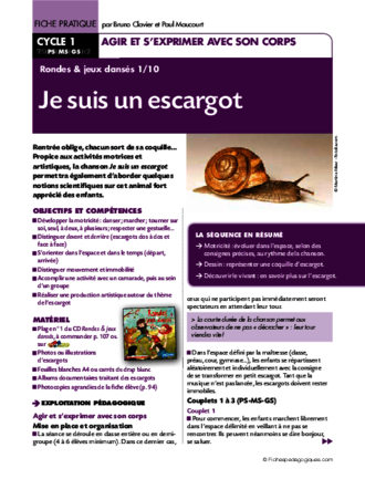 Rondes et jeux dansés (1) / Je suis un escargot