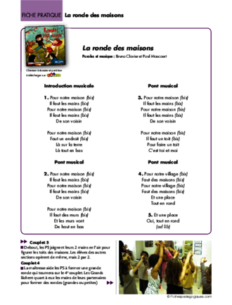 Rondes et jeux dansés (7) / La ronde des maisons