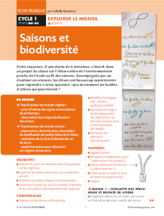 Saisons et biodiversité