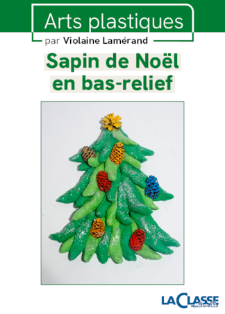Sapin de Noël en bas-relief