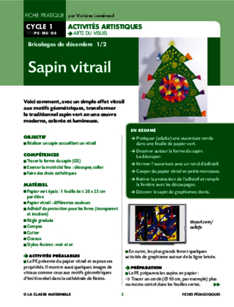 Sapin vitrail