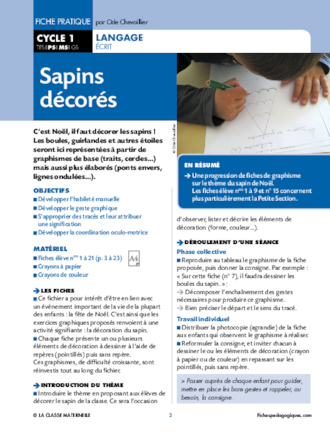 Sapins décorés - Graphisme