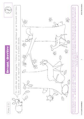 Se Reperer Dans L Espace Grignote Ms Fichespedagogiques Com