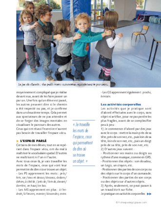 Se repérer dans l'espace de la classe