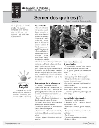 Semer des graines (1)