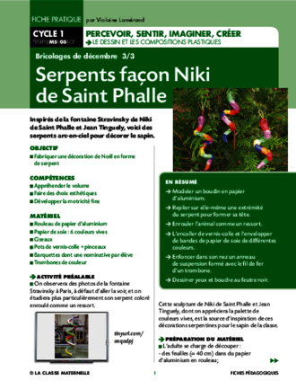 Serpents façon Niki de Saint Phalle
