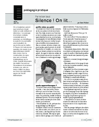 Silence! On lit!