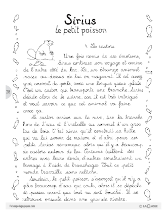 Sirius le petit poisson (4) / Lecture suivie