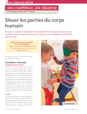 Situer les parties du corps humain