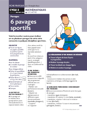 Six pavages sportifs