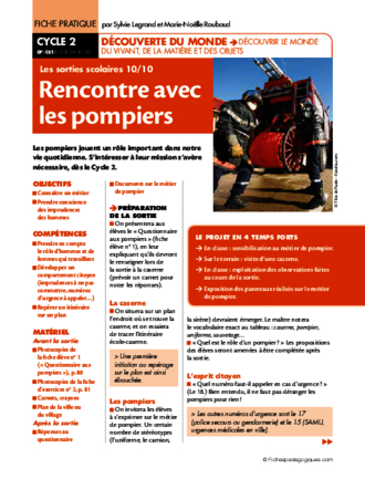 Sorties scolaires (10) / Rencontre avec les pompiers