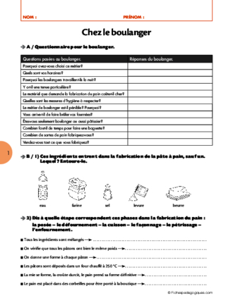 Sorties scolaires (5) / Chez le boulanger