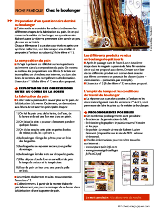 Sorties scolaires (5) / Chez le boulanger