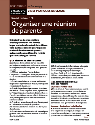 Spécial rentrée 2015