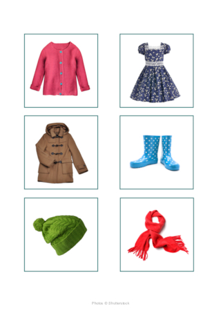 Supports imagés pour dispositifs sonores - Les vêtements