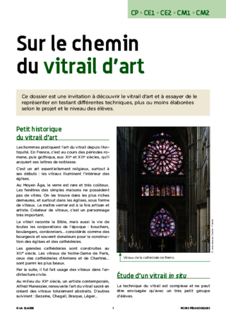 Sur le chemin du vitrail d'art