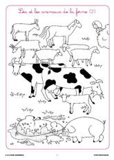 Les animaux de la ferme - Découverte du Monde, Ecriture, Etude de la Langue  Grande Section, Maternelle, Moyenne Section, Petite Section - La Salle des  Maitres