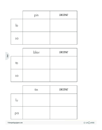 Tableaux de mots