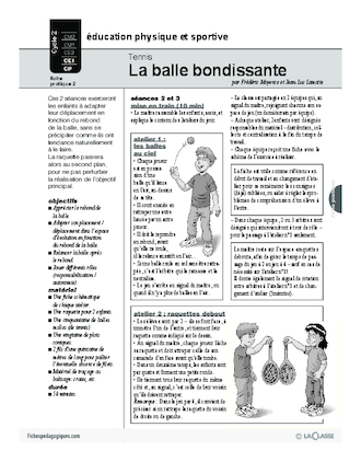 Tennis (2) / La balle bondissante