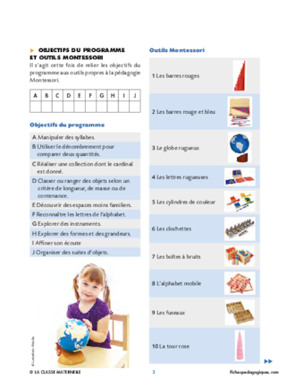 Test : Montessori et le programme de maternelle