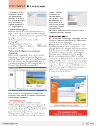 TICE et géo (4) / Lire un paysage