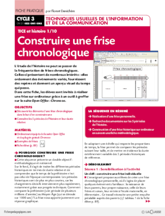 TICE et histoire (1) / Construire une frise chronologique