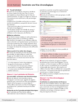 TICE et histoire (1) / Construire une frise chronologique