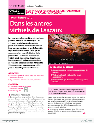 TICE et histoire (2) / Dans les antres virtuels de Lascaux