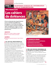 TICE et histoire (8). Les cahiers de doléance