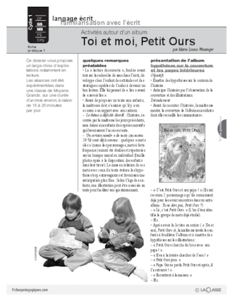 Toi et moi, Petit Ours (1) / Album