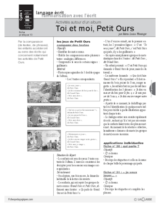 Toi et moi, Petit Ours (10) / Album