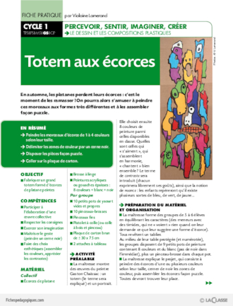 Totem aux écorces