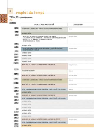 TPS - 3 emplois du temps - 2017