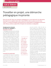 Travailler en projet, une démarche pédagogique inspirante