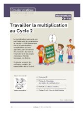 Travailler la multiplication au Cycle 2