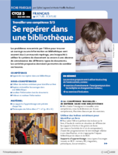 Travailler une compétence  (2) / Se repérer dans une bibliothèque