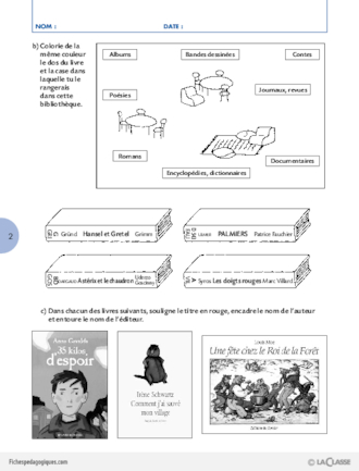 Travailler une compétence  (2) / Se repérer dans une bibliothèque