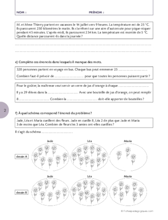 Travailler une compétence  (4) / Organiser les données d'un énoncé