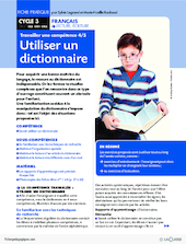 Travailler une compétence  (4) / Utiliser un dictionnaire