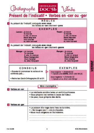 Trois groupes de verbes et temps de conjugaison