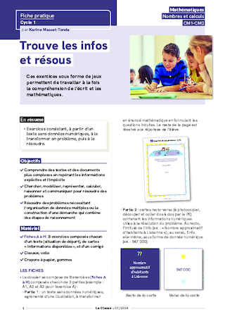 Trouve les infos et résous