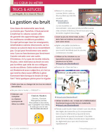 Trucs et astuces pour la gestion du bruit