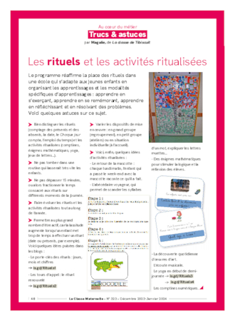 Trucs et astuces pour les rituels et les activités ritualisées