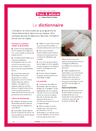 Trucs et astuces pour utiliser le dictionnaire