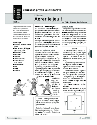 Ultimate (4) / Aérer le jeu!