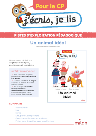 « Un animal idéal » - Boîte à outils pour les enseignants de CP