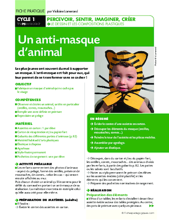 Un anti-masque d'animal