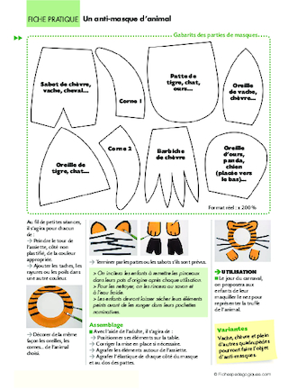 Un anti-masque d'animal